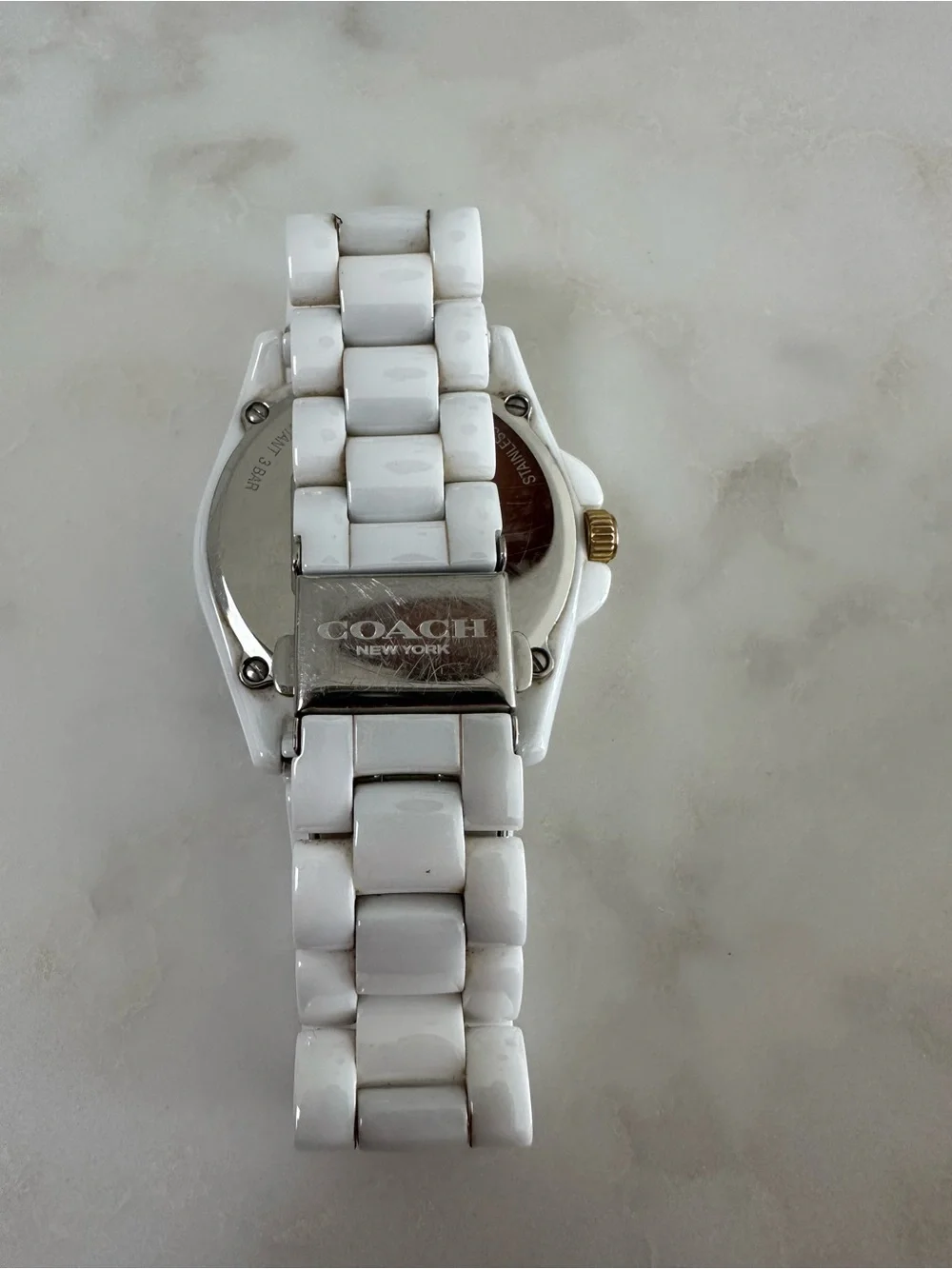 Coach Greyson 14503925 White Ceramic Women’s Watch